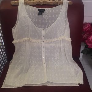 Max Edition cream tank top